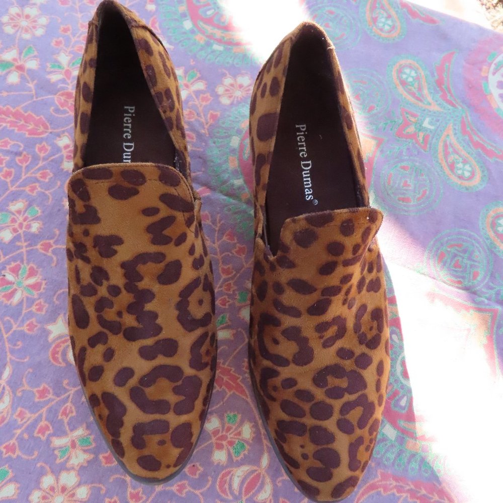 Pierre Dumas Leopard Print Loafers